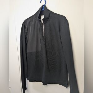 ZARA Men long sleeve shirt black color 1/4 zipper size large